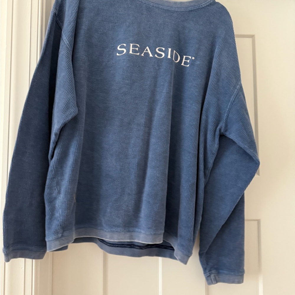 Seaside Blue Women's Crew Neck Sweater